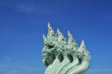 Multi Head Naka Statue Under Blue Sky