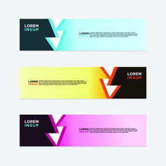 modern style of web banner template