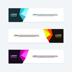 modern style of web banner template