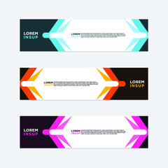 modern style of web banner template