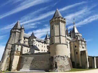 Fototapeta na wymiar Château de Saumur, Pays de la Loire, france