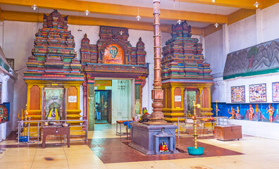 In old Munneswaram Temple in Chilaw, Sri Lanka
