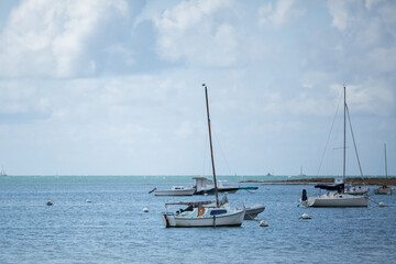 Fototapeta premium View from the beach of Sarzeau, Morbihan, Bretagne, France.