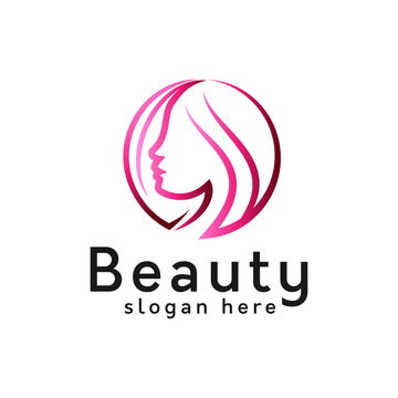 abstract beauty logo design for salon and hairstyle,cosmetic,modern vector template