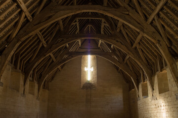 Obraz premium Medieval barn photographed in Oxfordshire.