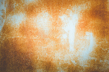 Saturated orange background, red, rusty metal texture, grunge Metal sheet background General corrosion in damaged metal fences Rusty old metal plate For entering text.