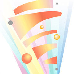 Bright abstract composition