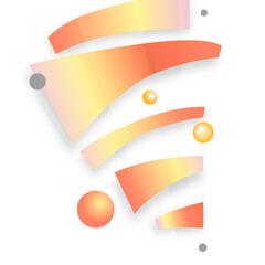 Bright abstract composition