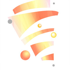 Bright abstract composition