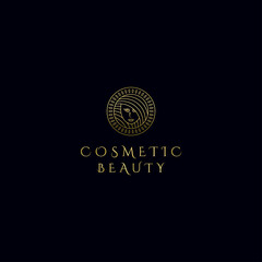 Vector logo design template for beauty, and, cosmetics