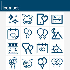 Simple set of to related lineal icons.