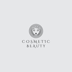 Vector logo design template for beauty, and, cosmetics