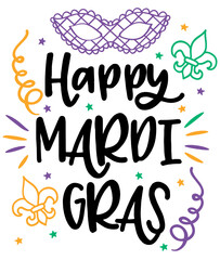 Obraz premium Happy mardi gras 2021