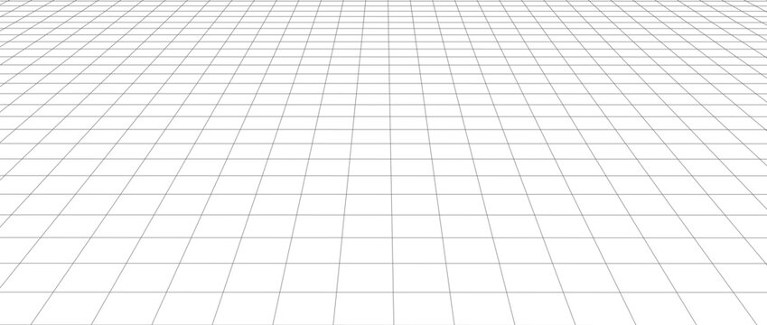 Abstract frame landscape. Vector perspective grid. 3d mesh