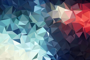 Colorful dark blue color geometric rumpled triangular low poly style gradient illustration graphic background. Polygonal design for your business. Vector illustration eps 10.