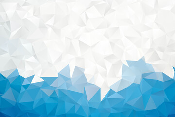 Colorful blue color geometric rumpled triangular low poly style gradient illustration graphic background. Polygonal design for your business. Vector illustration eps 10.