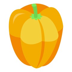 Eco pumpkin icon. Isometric of eco pumpkin vector icon for web design isolated on white background