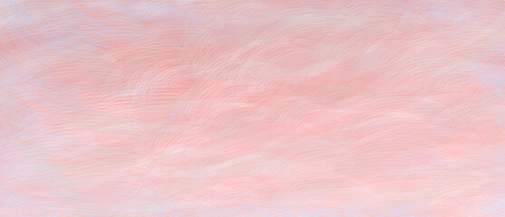 柔らかい_筆_背景_手描き_抽象_水彩風_横長_ピンク_春 abstract pink back wide size image