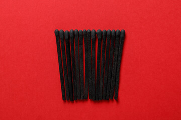 Many matches on color background