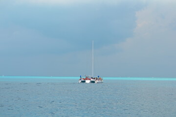 Fototapeta premium boat on the sea