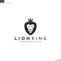 Lion head. Logo template