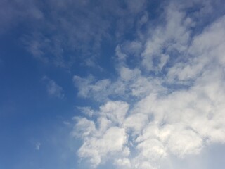 blue sky with clouds