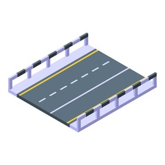 Fototapeta premium City road icon. Isometric of city road vector icon for web design isolated on white background