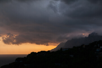 Bad weather on the coast