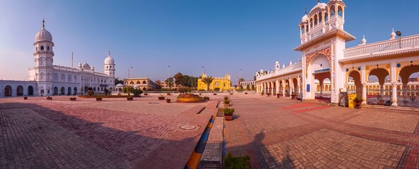 Nankana Sahib, Punjab, Pakistan - April, 12, 2020: The Sarovar (Holiest Pool), Gurdwara Janamasthan...