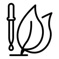 Gmo leaves icon. Outline gmo leaves vector icon for web design isolated on white background