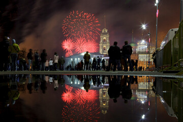 Festive fireworks over Tula
