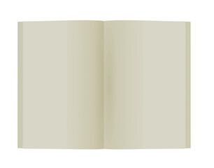Opened blank catalogue. vector illustration