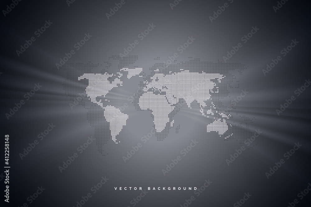 Canvas Prints global network connection. world map and line composition concept of global business. vector illustr