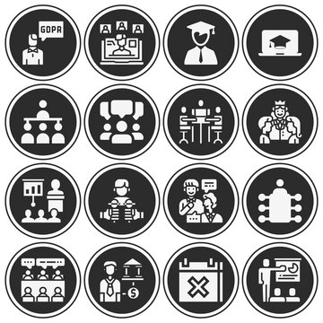 16 Pack Of Requirements  Filled Web Icons Set