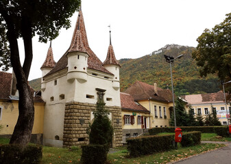 The old tower in the city of Brasov.