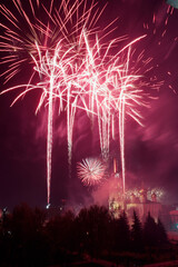 Festive fireworks over Tula