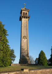 Obraz premium The Somerset Monument in Hawkesbury Upton, Gloucestershire, England. Built in 1846 to commemorate Lord Robert Edward Somerset.