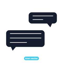 Fototapeta premium Message Chat icon. SMS mail symbol template for graphic and web design collection logo vector illustration