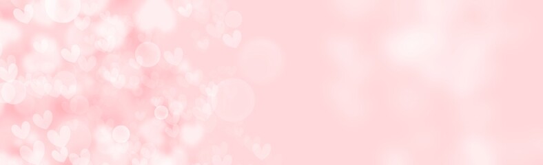 Abstract Backgrounds hart bokeh on pink background in valentine 's day