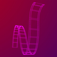 Cinema film strip. Film frame