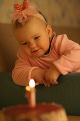 Naklejka premium First Birthday