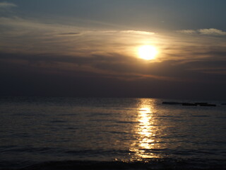 Sun light and sea