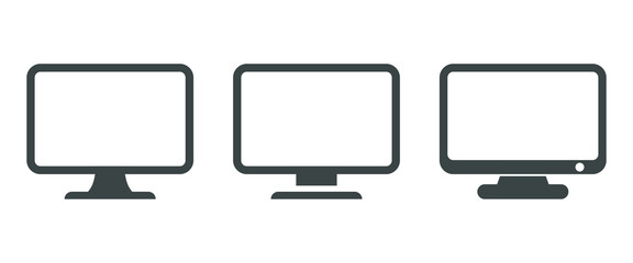 vector icon of a monitor