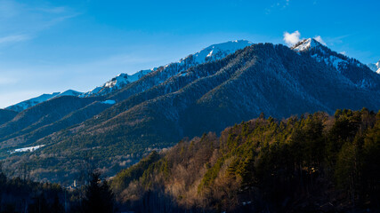 Fototapeta premium Paesaggio invernale fotografato in Valle Vigezo, Ossola, Piemonte, Italia.