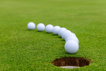 perfekter Ballweg zum Birdie 