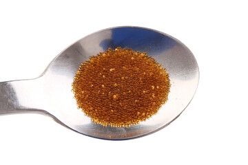 Resin, bed for household water softener 