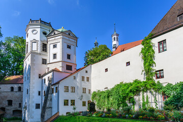Die Wassertürme, Teil des historischen Wassersystems in Augsburg