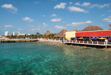 Cozumel Island Waterfront With A Restaurant