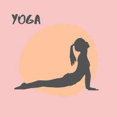 Yoga body sport fitness Black body