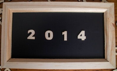 2014 on a chalkboard